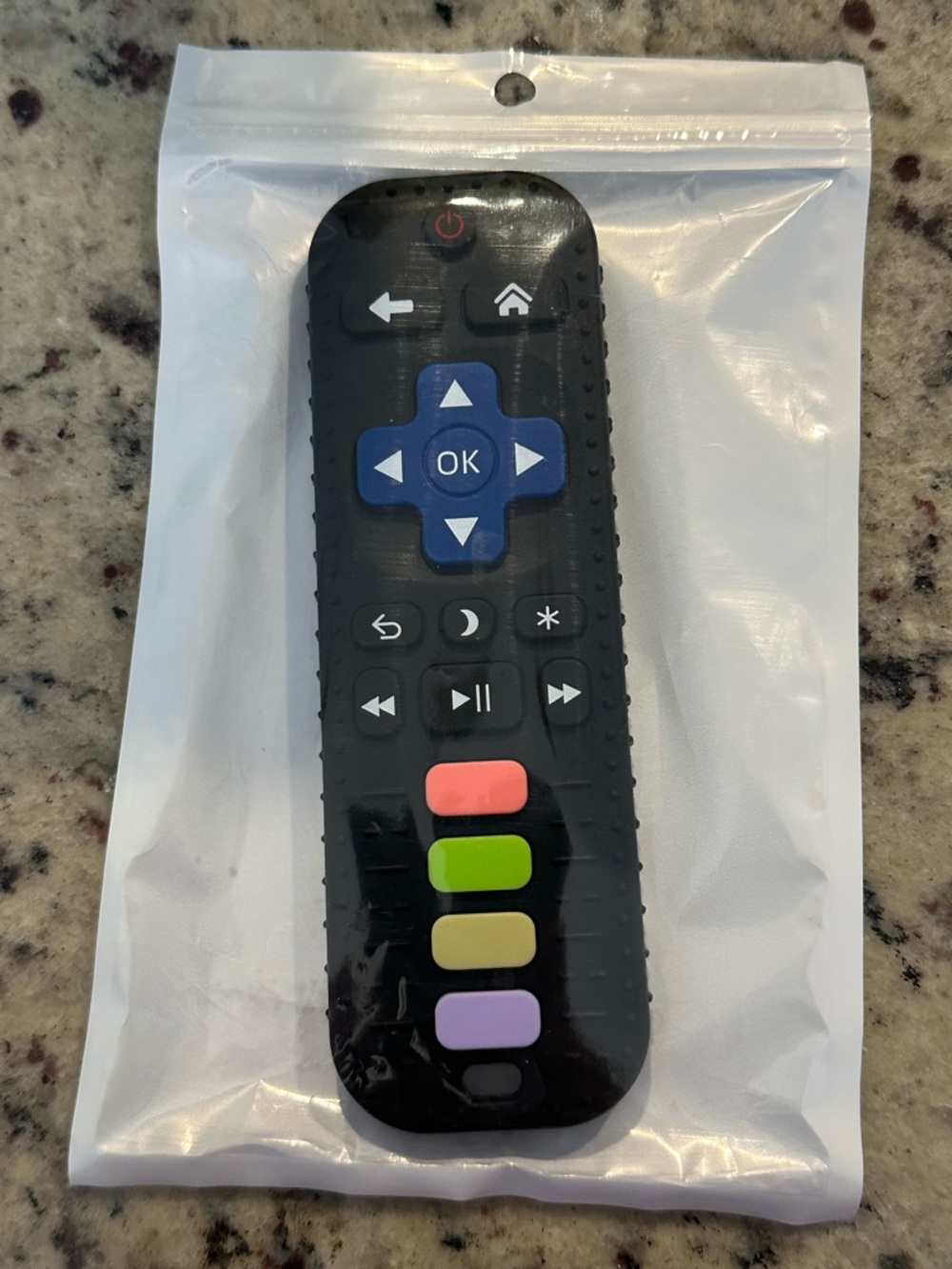 Baby tv remote teether toy
